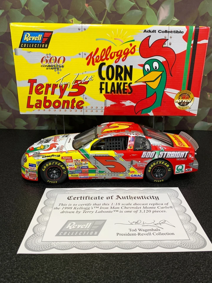 REVELL TERRY LABONTE #5 1998 KELLOGG'S IRON MAN MONTE CARLO 1:18 - Image 2 of 4