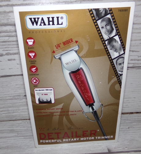 Wahl Professional Detailer Corded Trimmer Adjustable T Blade Lightweight Rotary - Picture 5 of 6