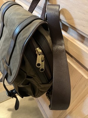 Filson Rucksack, Rugged Twill/Bridle Leather, Otter Green, Excellent Condition ? Filson USA Rucksack Backpack Bag Rugged Twill Otter Green  main image 4