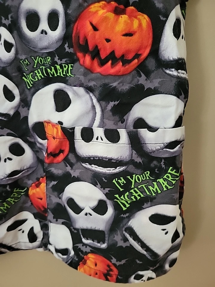 Blusa Médica Pesadilla Antes de Navidad Halloween Talla Pequeña I'm Your Nightmare Foto 2 de 4