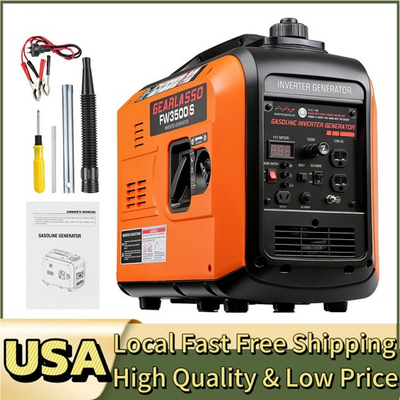 #ad Dual Fuel Generator Outdoor CO Sensor Electric Start ECO Mode Lightweight Quiet $379.99