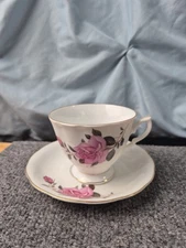 Vintage Tea Cup and Saucer Made in China