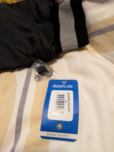 NBA Jeff Hamilton Design San Antonio Spurs Reversible Melton Jacket Sz L Black - Picture 6 of 12