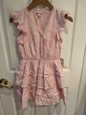 Loveshackfancy Girls Beck Alouette Rose Embroidery Tiered Ruffle Dress