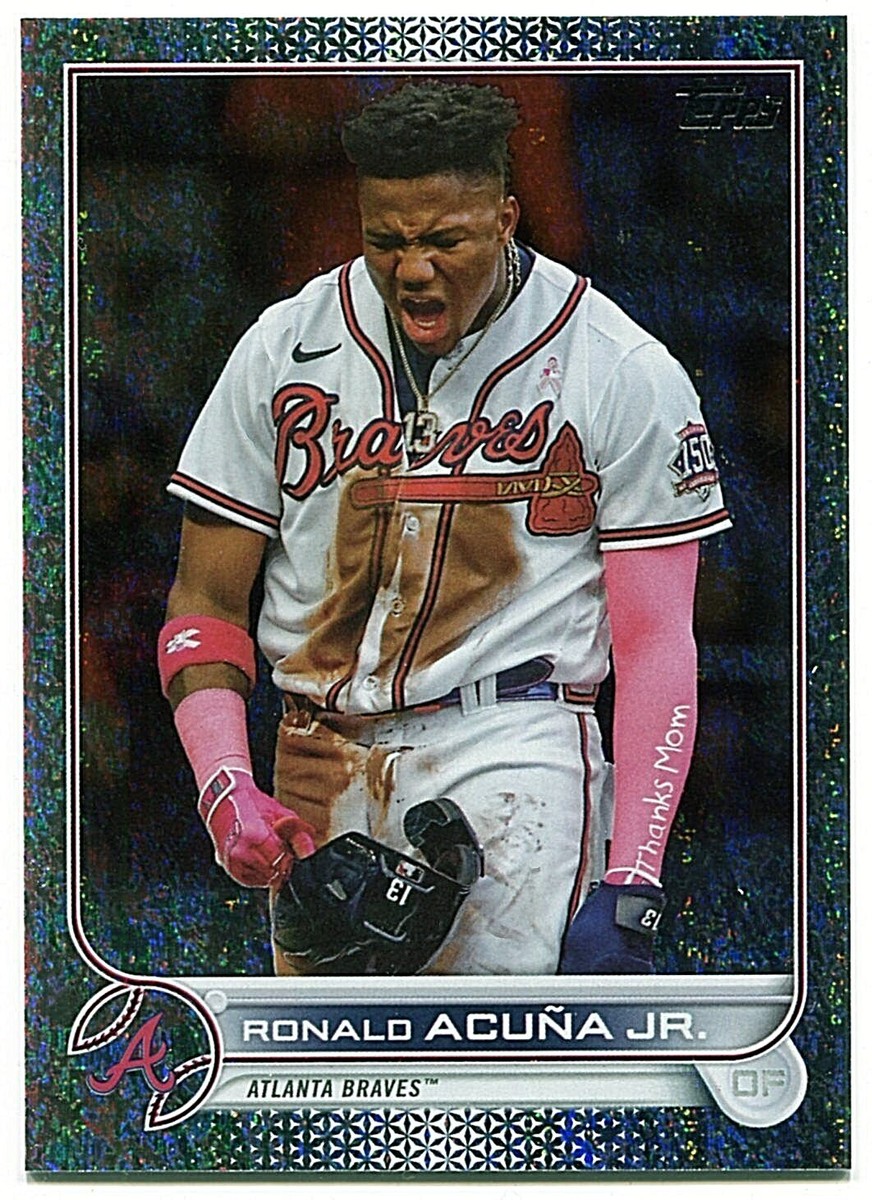 Ronald Acuna 2022 Topps Series 2 Factory Set Sparkle Foilboard #35