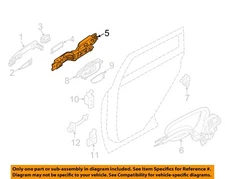 NISSAN OEM 09-14 LEAF,Murano Front Door Lock Hardware-Handle Base 806111AA0B
