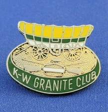 K-W Granite Curling Club founded 1927 WATERLOO Ontario Canada Club Pin