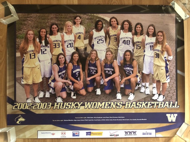 2002-2003 Huskies Womens Basketball Team Poster University Of ...