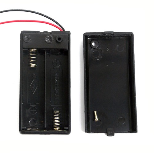 5pc Plastic Battery Holder Cassette AA R6P UM-3 1.5Vx2 SBH321-1AS + ON/OFF COMF - Picture 3 of 6