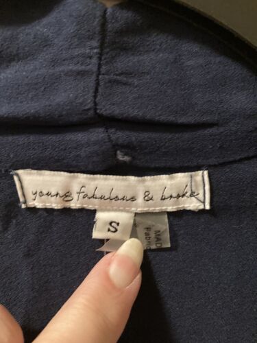 Young Fabulous Broke Women’s Size S Tie Dye Open Front Lightweight Cardigan Tie - Picture 3 of 8