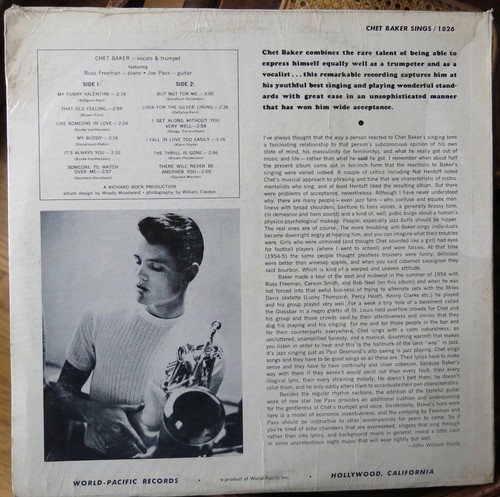 Chet Baker Sings - Vinyl LP Stereo - Picture 2 of 2