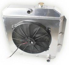 4 Row Radiator Shroud Fan For 1955-1959 Chevy Gmc 3100 3200 3400 3500 3600 Truck
