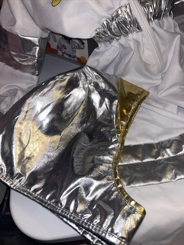 NASA Astronauta Blanco Mono Disfraz Con Sombrero Niños Talla 6-8 Niño Cierva Tigre Foto 2 de 4