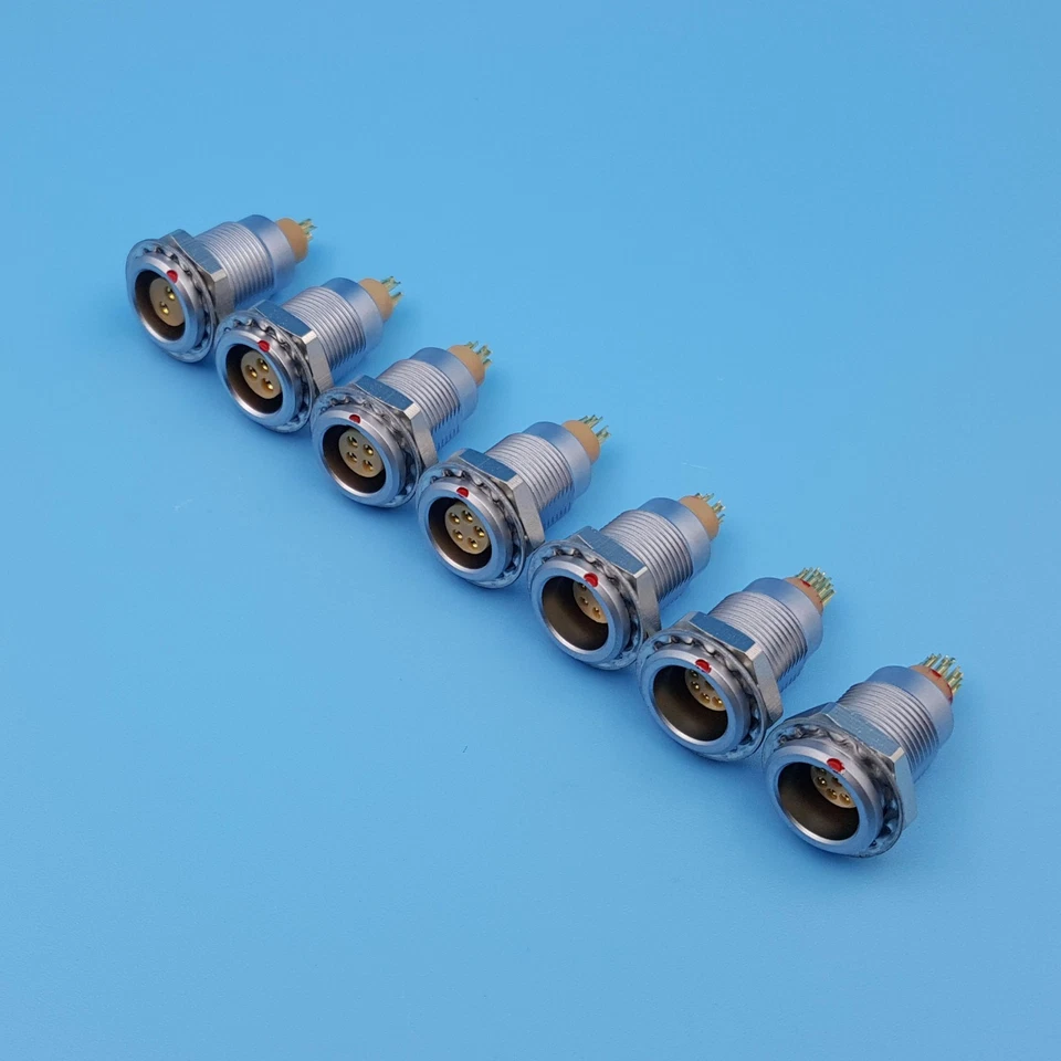 1*Circular Push Pull M9 Aviation Plug Cable Connector Compatible FGG EGG Series - Image 3 of 4