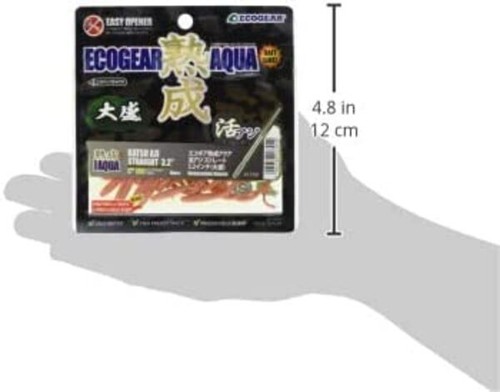 ECOGEAR JUKUSEI AQUA Katsu Aji Straigth 3.2 inch J06 Pink small Shrimp 18pc Lure - Picture 3 of 12