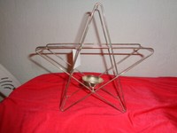 KerzenstäNder Teelicht Halter 19 Cm Stern Metall Kerzen Weihnachten Neu