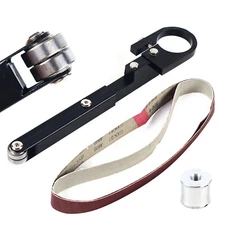 Angle Grinder Belt Sander Attachment Metal Wood Sanding Grinding Machine Bracket