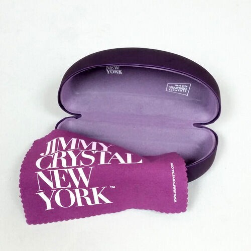 Jimmy Crystal Sunglasses Case with Microfiber Cloth in 