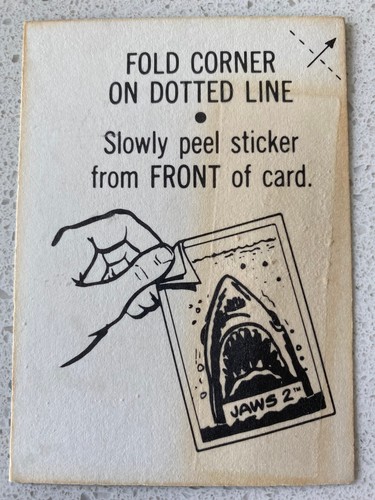 ( U SELECT CARDS ) 1978 Topps Jaws 2 CARDS &STICKERS🔽 all photos on! - Picture 7 of 207