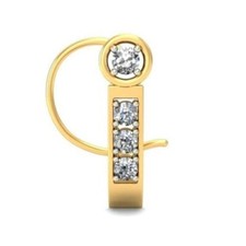 Anello Femmina Unisex 14K Placcato Oro Giallo Moissanite Lab-Created Cuore