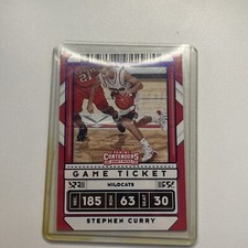 2020  Panini Contenders Draft Picks #1 Stephen Curry Game Ticket blue /99 