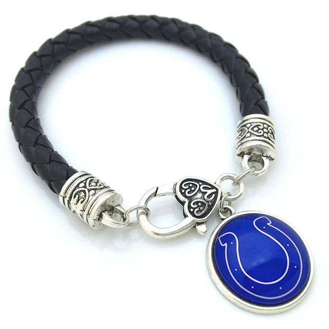 INDIANAPOLIS COLTS LEATHER BRACELET by the COSTUME JEWELRY KING eBay