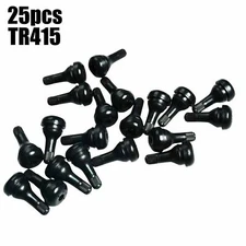 25Pcs TR415 Snap-In Tire Valve Stem 1-1/4" .625 Valve Hole Short,Fat