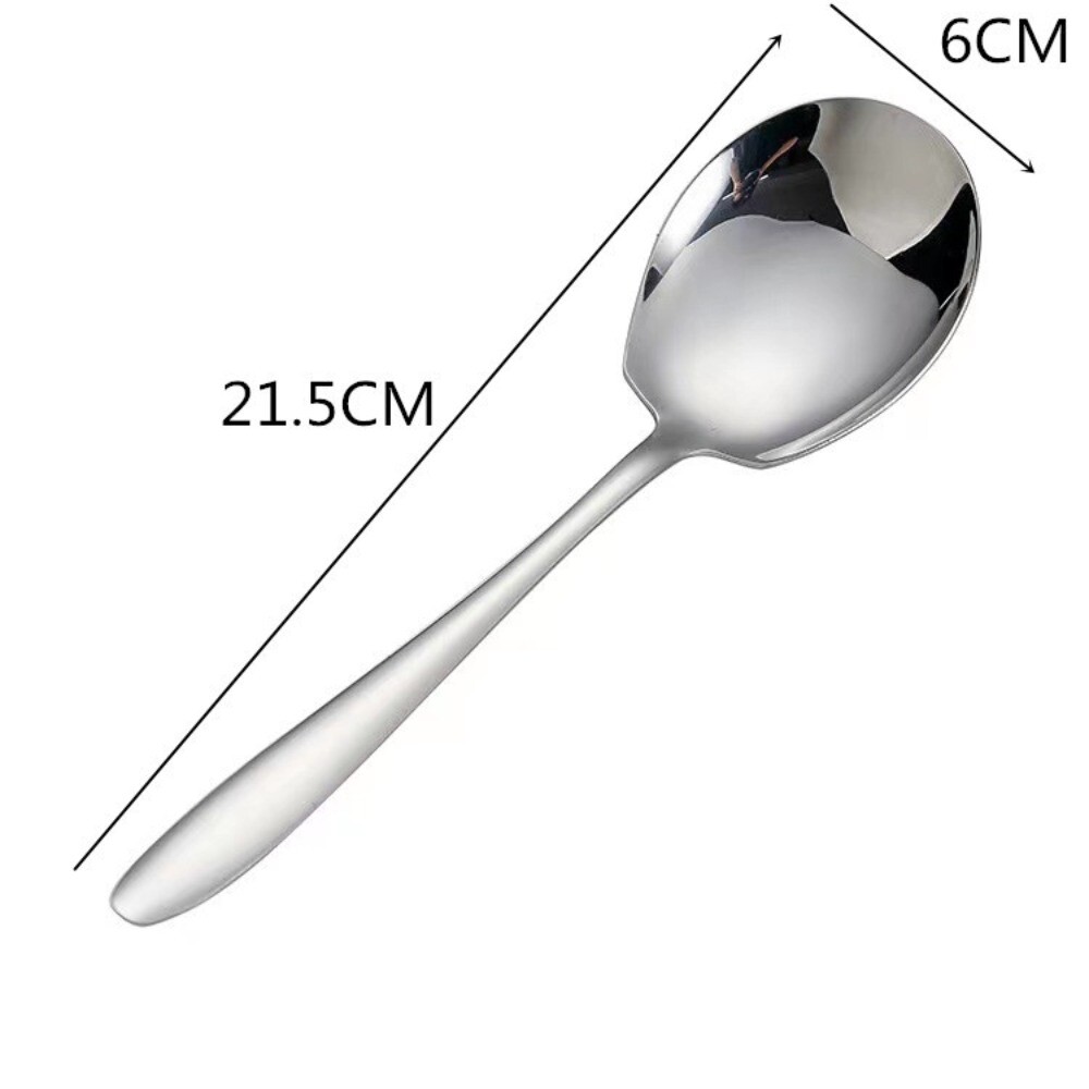 Polished Surface Stainless Steel Serving Spoon Tablespoons Restaurant