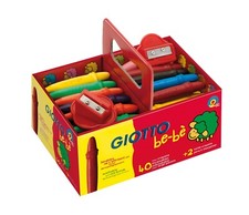 GIOTTO be-b&egrave; 40 Super Wachsmalstifte + Spitzer, LYRA, # 1264.4043