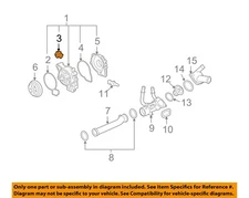 GM OEM 00-15 Captiva Sport Cooling Water Pump-Water Pump Assy Plug 90537623