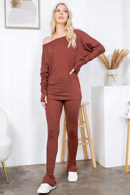 Butterfly Elastic Semi-Flare Pants
