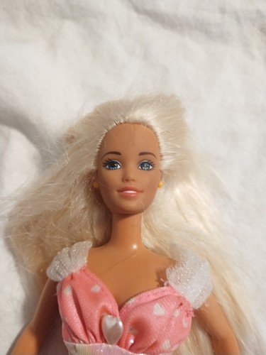 1998 My First Barbie Mattel Barbie Tagged Cupid Valentines Day Dress Blonde Hair - Picture 3 of 5