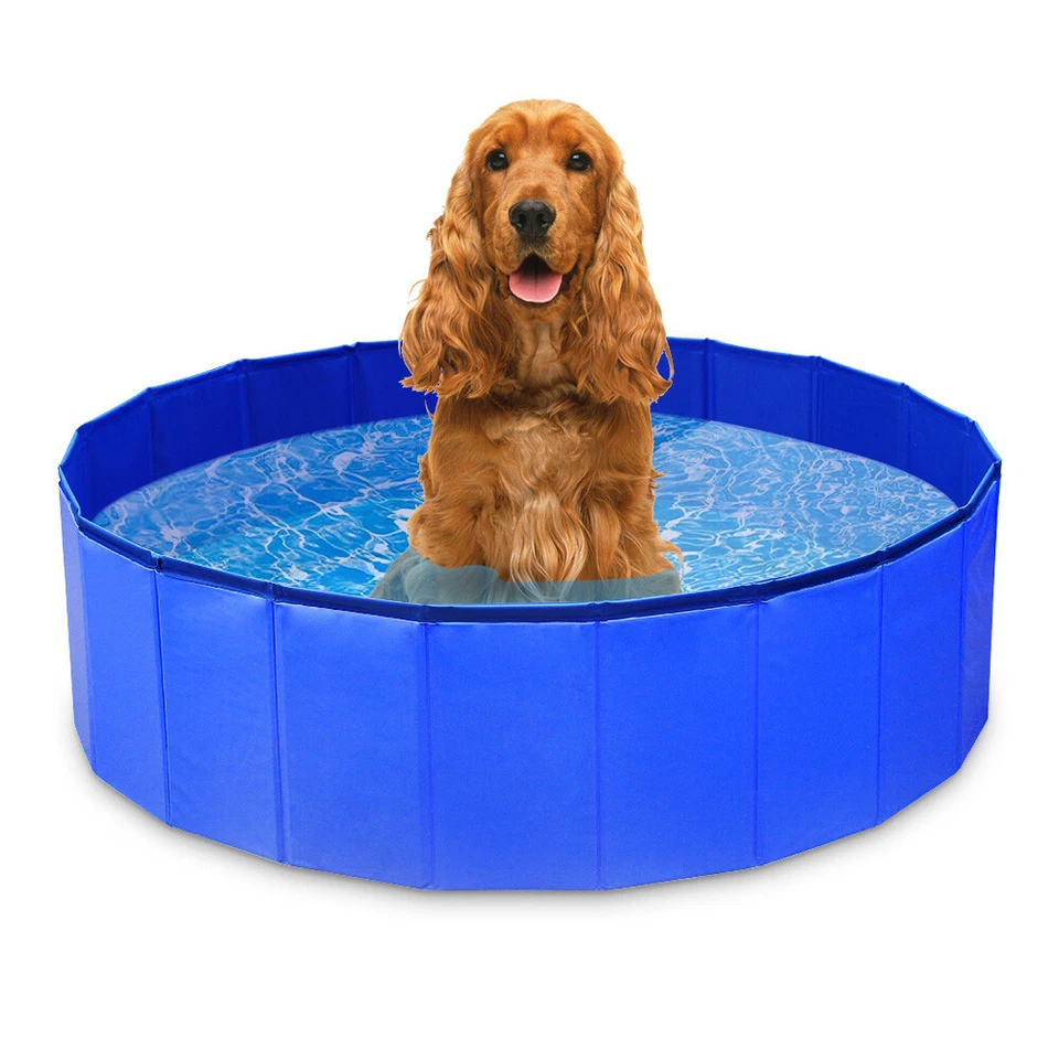Hundepool Hunde Swimmingpool Hunde Pool Faltbar Hundebadewanne Schwimmbeck - Bild 3 von 4