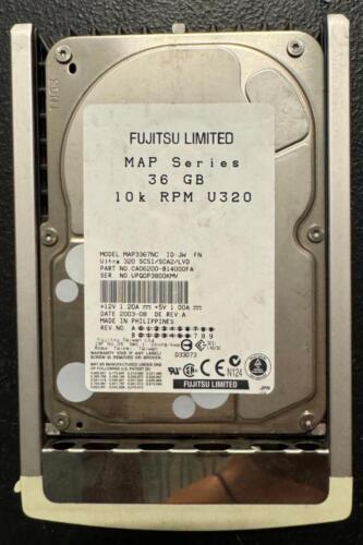 Fujitsu CA06200-B14000FA 36GB 10k U320 SCSI Hard Drive Model MAP3367NC - Picture 2 of 6