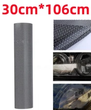 300*1060 mm Black Honeycomb Mesh Car Headlight Decal Vinyl Film Sticker HK K