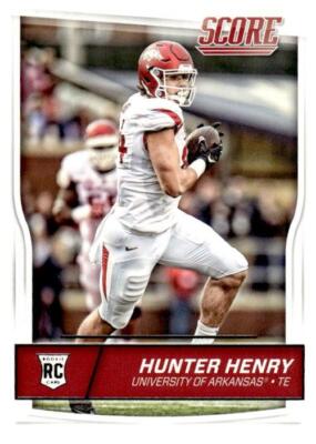 2016 Score #382 Hunter Henry Rookie Arkansas Razorbacks