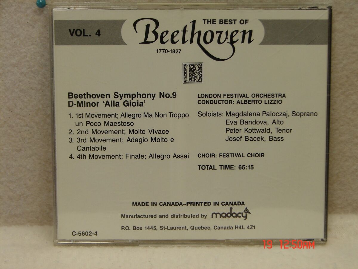 The Best of Beethoven Vol. 4 - Symphony No.9 D-Minor 'Alla The Best of Beethoven Vol. 4 - Symphony No.9 D-Minor 'Alla