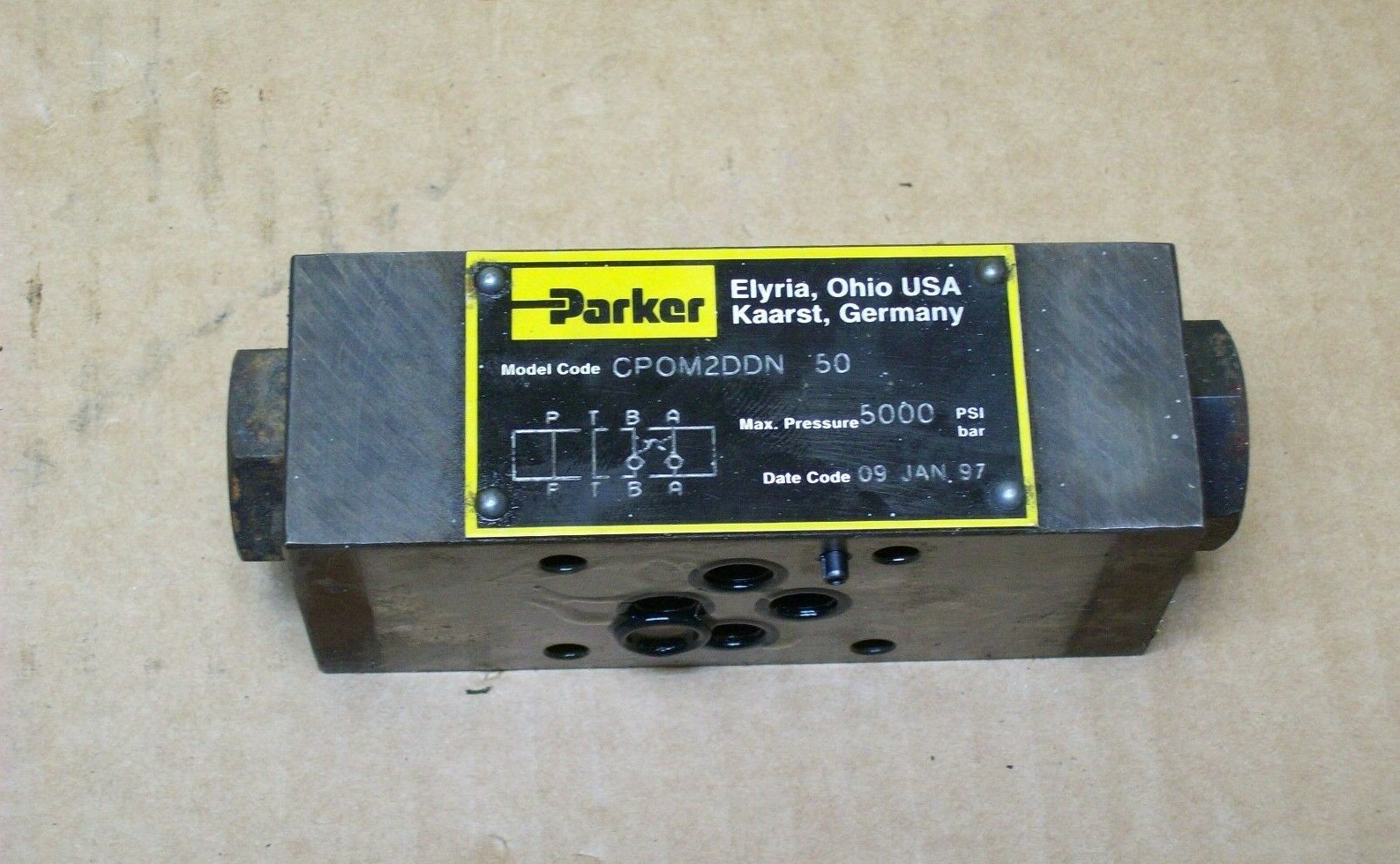 PARKER FM2DDKN 50 HYDRAULIC DUAL FLOW VALVE 5000 PSI