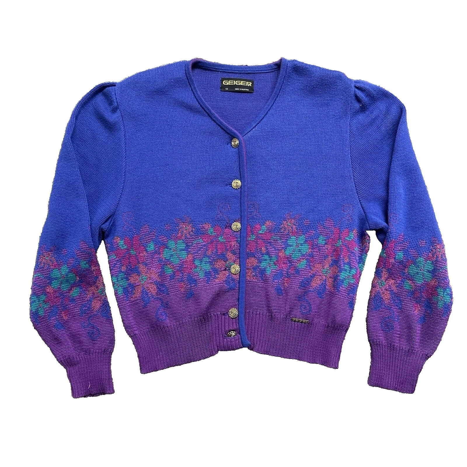 Wool Sweaters Floral Geiger for Women