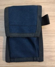 Small Canvas Pager Case Side Mini Flashlight Loop Pouch Belts Up to 2.5" Vintage