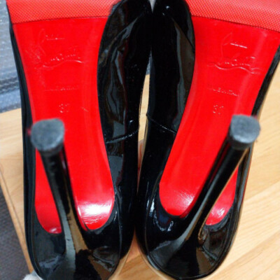 Christian Louboutin Pumps Heel Leather Black UK6.5/EU37/US7 USED