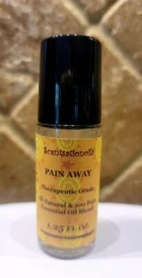 PAIN AWAY ESSENTIAL OIL 1.25 OZ ROLLON 100% ORGANIC CLOVE HELICHRYSUM SWELLING