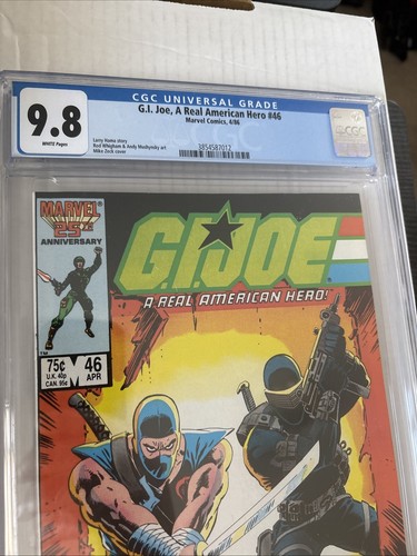 G.I. Joe A Real American Hero #46 1986 CGC 9.8 Larry Hama Mike Zeck Graded - Picture 2 of 5