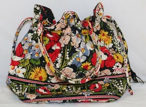 floral drawstring bag