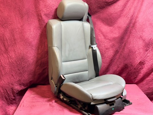 Sitz vorn Links Fahrersitz BMW 3er E46 Cabrio Leder Grau Belüftet Beheizt #3