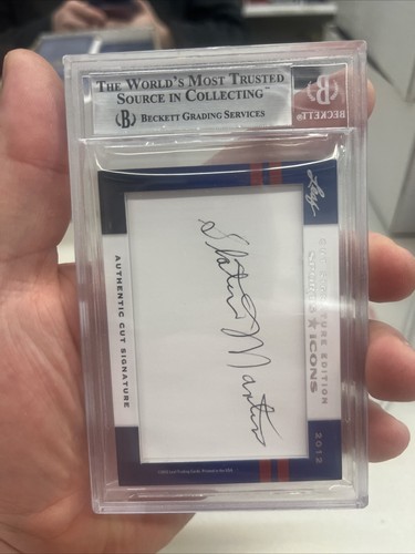 2012 LEAF SPORTS ICONS CUT SIGNATURE AUTO FRANK RAMSEY SLATER MARTIN DUAL /6 HOF - Picture 2 of 4