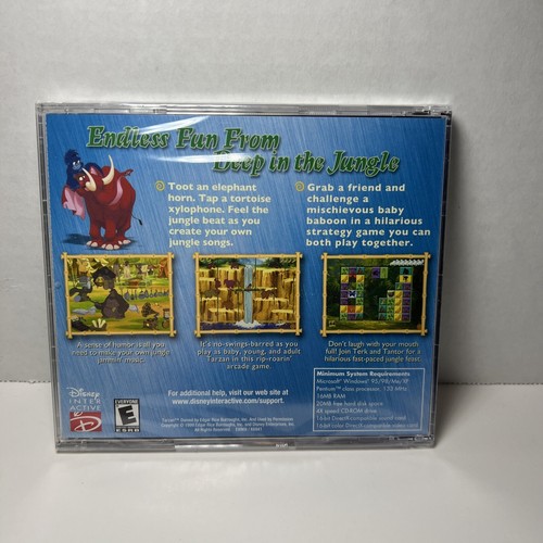 Brand New Disney's Tarzan Activity Center (PC, 1999) Factory Sealed Vintage Game - Picture 10 of 14