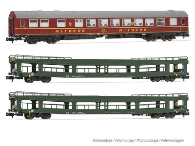Arnold HN4424 - Personenwagen Set Reisezugwagen Spree-Alpen-Express DR Ep.IV 3-t