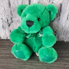 First  Main Green Rainbow Birthday Teddy Bear Plush 6" Tall St. Patrick' Day