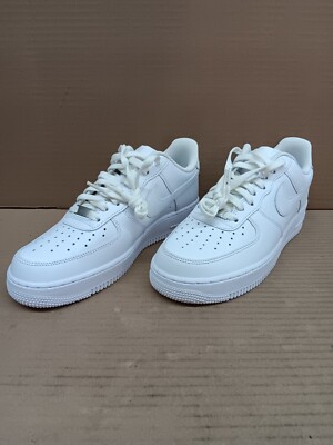 Nike Air Force 1 '07 Low Top Shoe- Triple White- US Size 9.5- CW2288-111